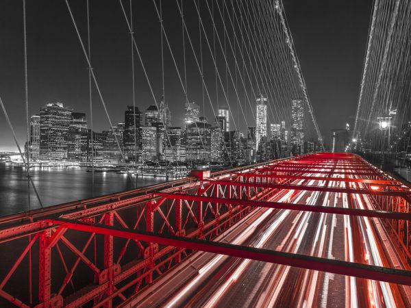 PHOTOWALL / Colorsplashed Bridge - New York (e321054)