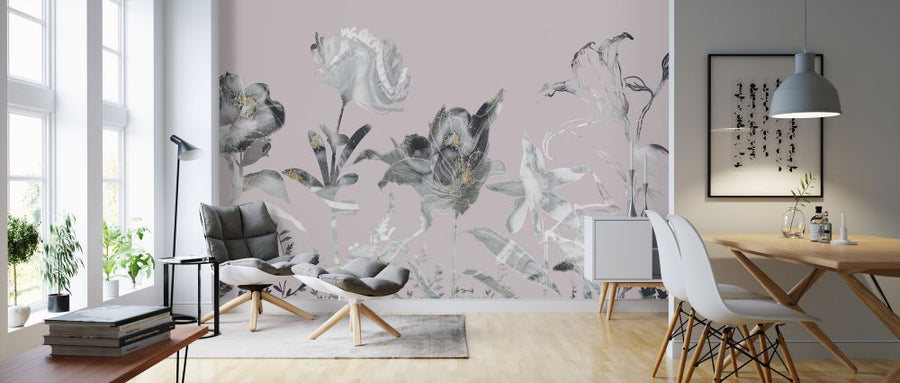 PHOTOWALL / Floral Sway - Blush (e321287)