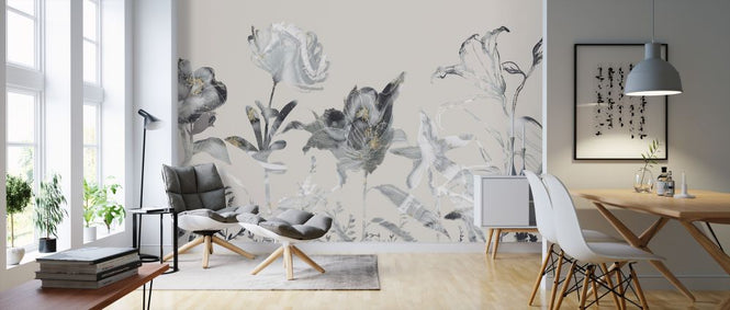 PHOTOWALL / Floral Sway - Cream (e321288)
