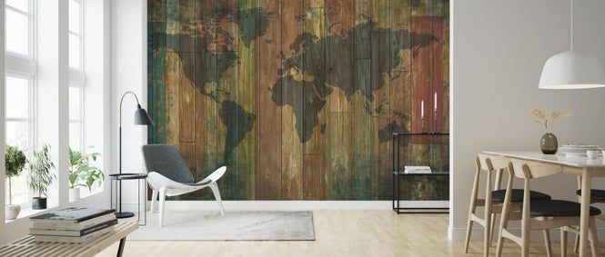 PHOTOWALL / Plank Wall Map (e321161)