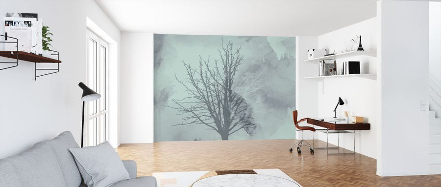 PHOTOWALL / Watercolor Tree - Mint (e321167)