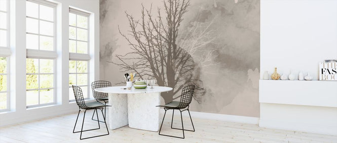 PHOTOWALL / Watercolor Tree - Peach (e321168)