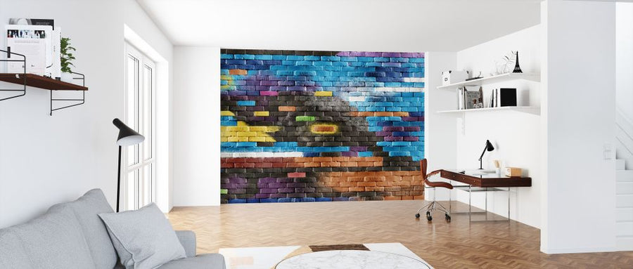 PHOTOWALL / Colorful Brick Wall (e321299)
