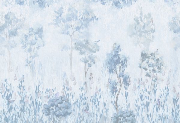 PHOTOWALL / Morning Vegetation - Blue (e321313)