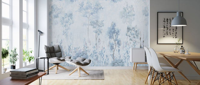 PHOTOWALL / Morning Vegetation - Blue (e321313)
