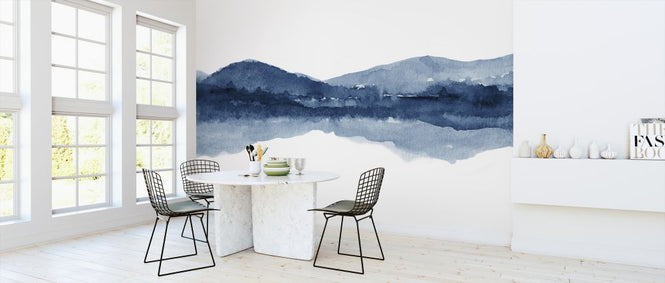 PHOTOWALL / Watercolor Landscape I - Navy Blue (e321169)