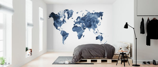 PHOTOWALL / Watercolor World Navy Blue (e321174)