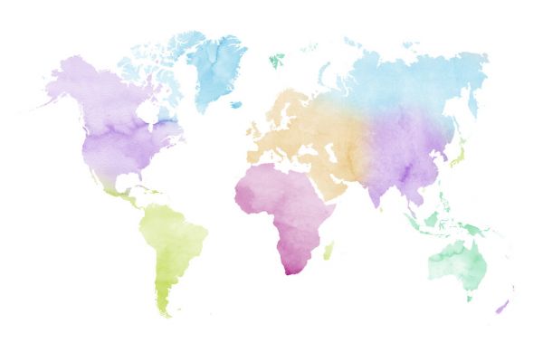 PHOTOWALL / Watercolor World Multicolored (e321175)