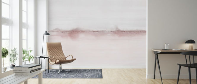 PHOTOWALL / Watercolor Landscape VI - Pink and Gray (e321180)