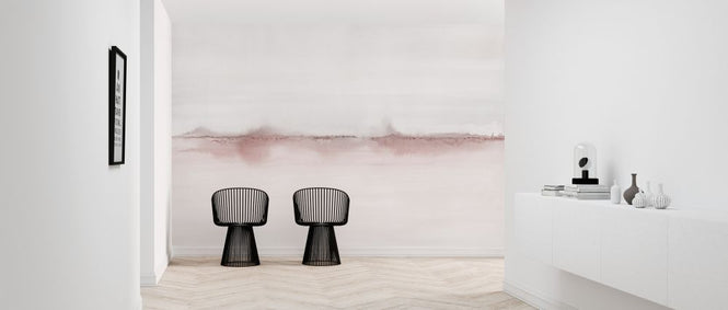 PHOTOWALL / Watercolor Landscape VI - Pink and Gray (e321180)