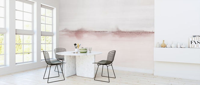PHOTOWALL / Watercolor Landscape VI - Pink and Gray (e321180)