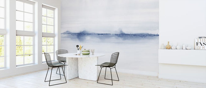 PHOTOWALL / Watercolor Landscape VII - Blue (e321181)