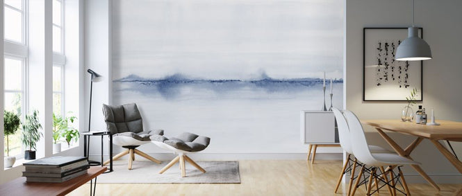 PHOTOWALL / Watercolor Landscape VII - Blue (e321181)