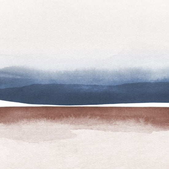 PHOTOWALL / Watercolor Landscape VIII - Blue and Brown (e321189)