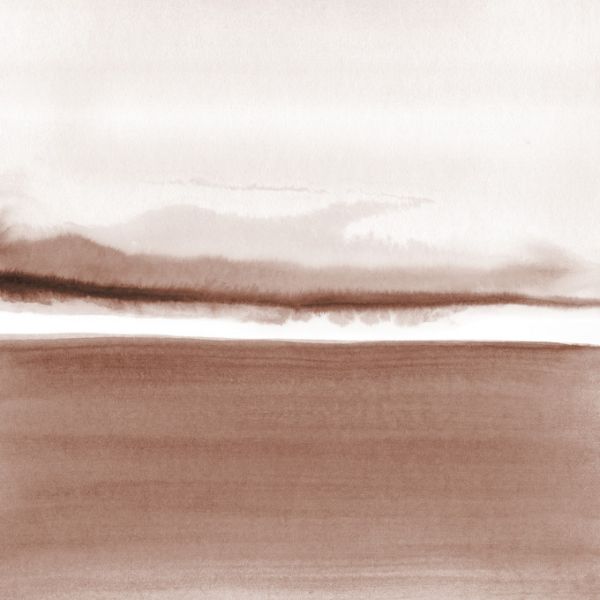 PHOTOWALL / Watercolor Landscape XI - Terracotta (e321190)