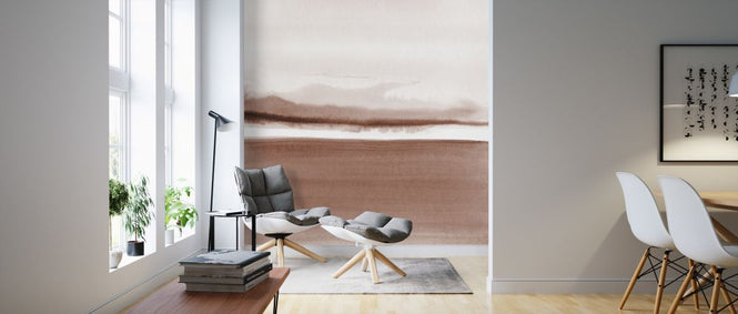 PHOTOWALL / Watercolor Landscape XI - Terracotta (e321190)