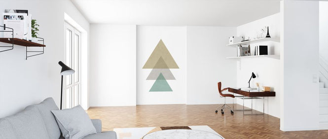 PHOTOWALL / Triangles - Aqua (e321193)