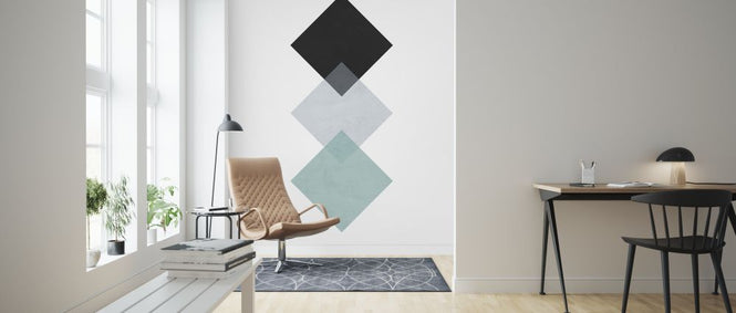PHOTOWALL / Squares - Aqua (e321195)