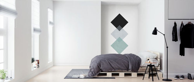 PHOTOWALL / Squares - Aqua (e321195)