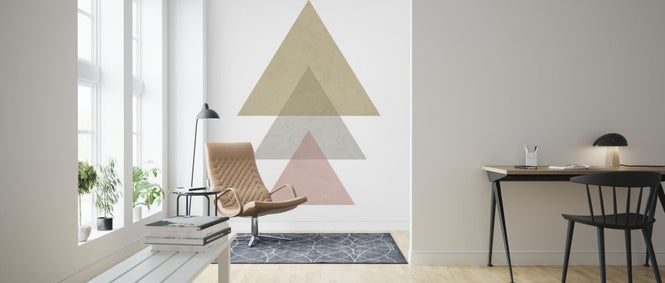 PHOTOWALL / Triangles - Pink (e321196)