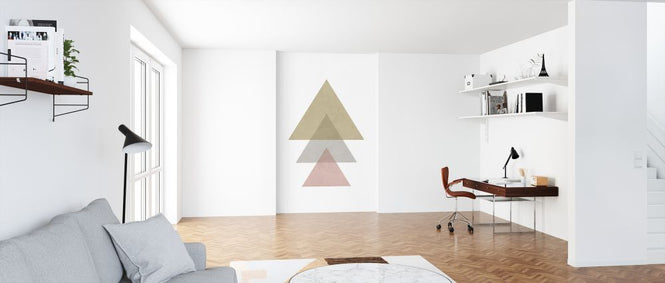PHOTOWALL / Triangles - Pink (e321196)