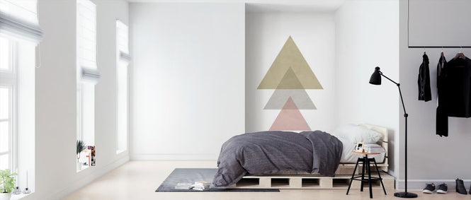 PHOTOWALL / Triangles - Pink (e321196)