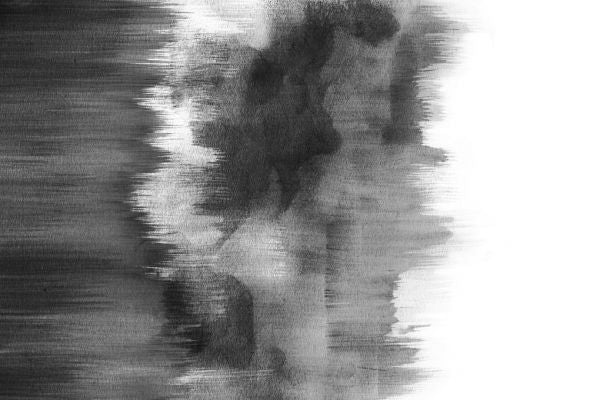 PHOTOWALL / Watercolor Brush Strokes Black (e321213)
