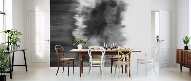 PHOTOWALL / Watercolor Brush Strokes Black (e321213)