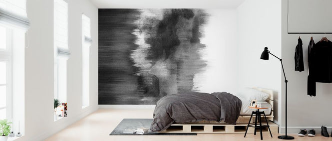 PHOTOWALL / Watercolor Brush Strokes Black (e321213)