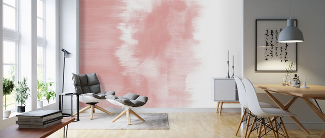 PHOTOWALL / Watercolor Brush Strokes Blush Pink (e321215)