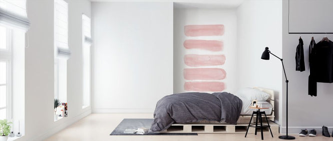 PHOTOWALL / Watercolor Strokes Soft Pink (e321222)