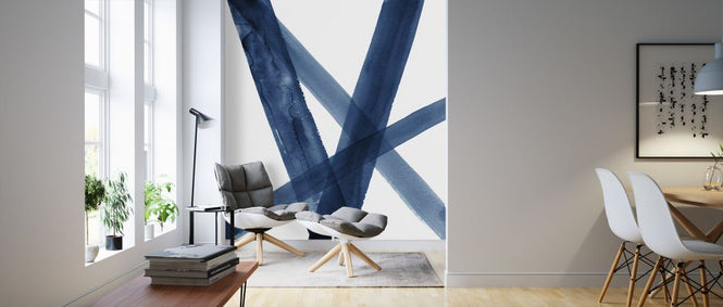 PHOTOWALL / Watercolor Lines II Blue (e321226)