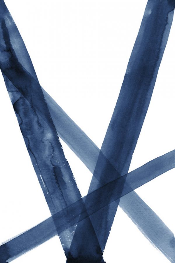 PHOTOWALL / Watercolor Lines II Blue (e321226)