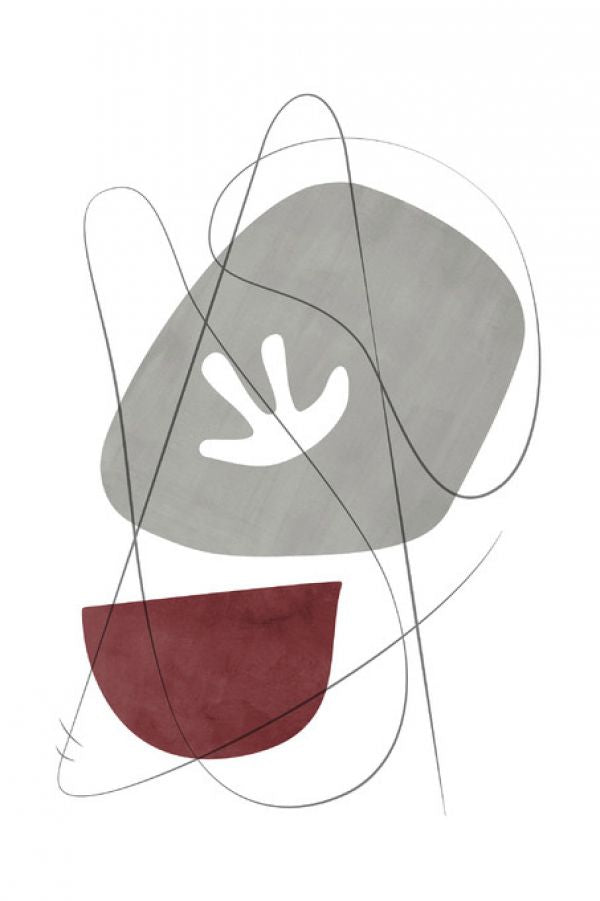 PHOTOWALL / Abstraction with Gray Lines VIII (e321234)