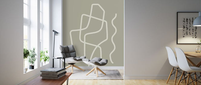 PHOTOWALL / Abstraction VII - Olive Background (e321245)