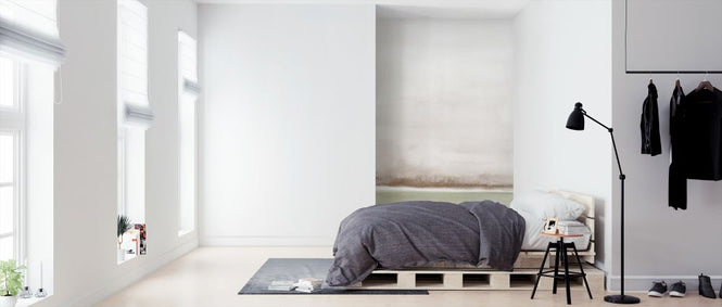 PHOTOWALL / Watercolor landscape IX - Soft Olive and Sepia (e321247)