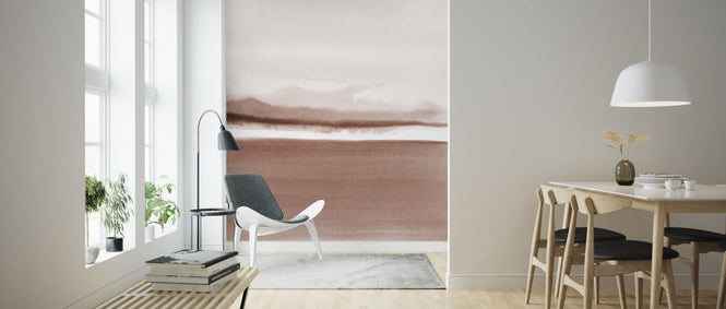 PHOTOWALL / Watercolor landscape XI - Terracotta (e321249)