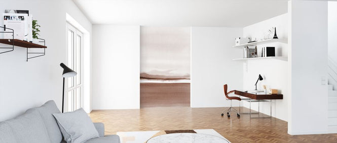 PHOTOWALL / Watercolor landscape XI - Terracotta (e321249)