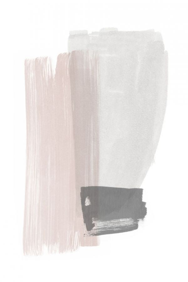 PHOTOWALL / Brush Strokes - Pink and Gray (e321250)
