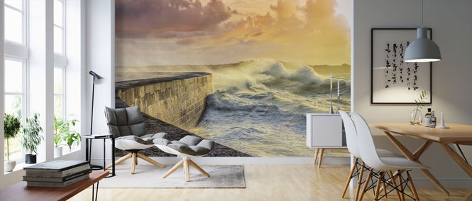 PHOTOWALL / Waves at Coastal Wall (e321645)