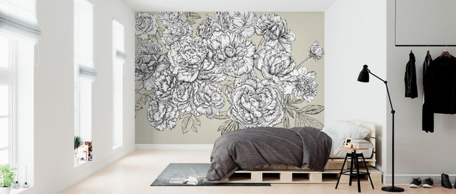 PHOTOWALL / Blossom Outline - Sage II (e321656)