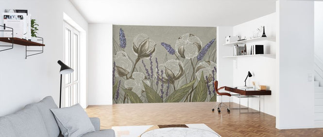PHOTOWALL / Cotton Flowers (e321910)