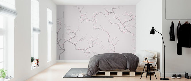PHOTOWALL / Flourishing Magnolia - Pink (e322733)