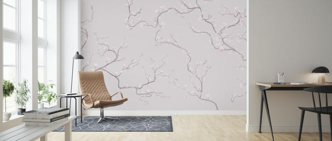 PHOTOWALL / Flourishing Magnolia - Pink (e322733)
