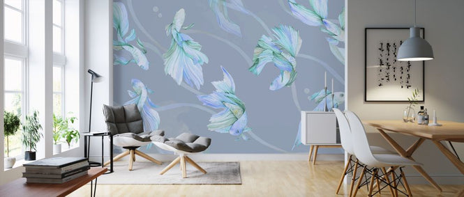 PHOTOWALL / Koi Waltz - Blue (e322737)