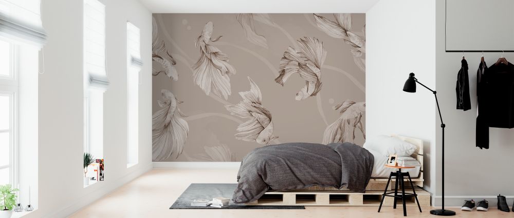 PHOTOWALL / Koi Waltz - Sepia (e322739) | 輸入壁紙専門店 WALPA
