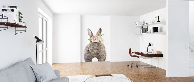 PHOTOWALL / Floral Bunny - Tail (e322224)
