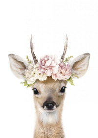 PHOTOWALL / Floral Deer (e322227) | 輸入壁紙専門店 WALPA