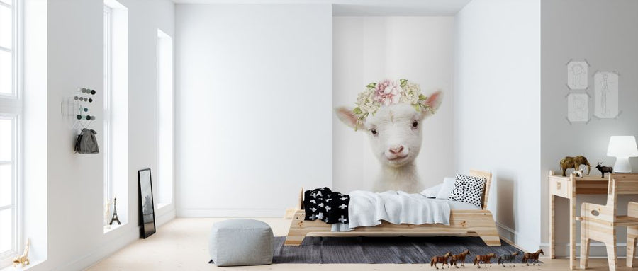 PHOTOWALL / Floral Lamb (e322229)