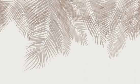 PHOTOWALL / Hanging Palm Leaves - Sepia (e321944)